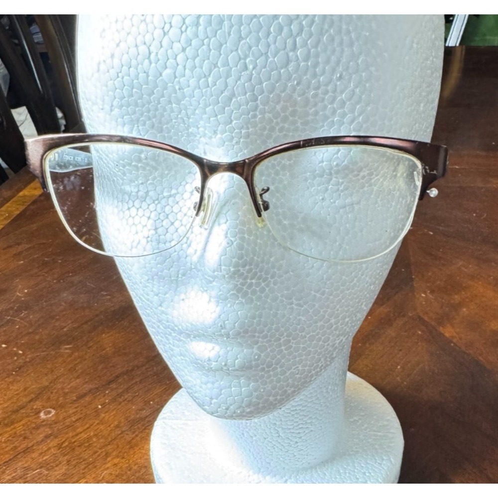 Coach HC5066 Glasses Frame SATIN BROWN/DARK TORTOISE 9155 Half Rim Eyeglasses